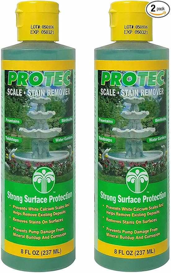 EASYCARE 2 Pack 8 Oz ProTec Scale and Stain Remover - Prevents White Calcium Scale and Metal Stain Buildup