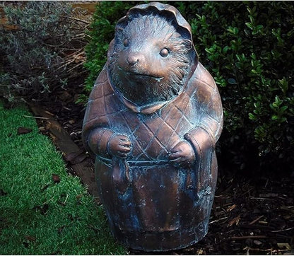 Beatrix Potter Ornament Set, Peter Rabbit, Jemima Puddle-Duck, Mrs Tiggy-Winkle, Benjamin Bunny, Hand Cast Stone Garden Statue Ornament, Outdoor Easter Decorations - Complete Set
