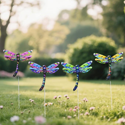 A Set of Adorable Wrought-Iron Garden planters is Suitable for Various Places Such as patios, courtyards, corridors, etc. (Dragonfly)