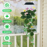 Hummingbirds Solar Wind Chimes Outdoor,Color Changing LED Dangler Mobiles for Outside, Hanging Decoraition for Patio,Porch,Yard,Gifts for Women