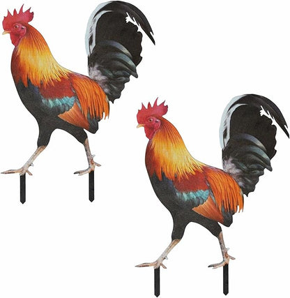 Cemetery Decorations for Grave,Large Chicken Decoration, 2 Pack Grave Decorations for Cemetery (Large Chicken Decoration, 2 Pack)