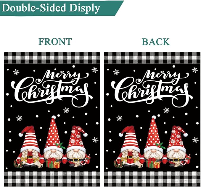 Set of 10 Gnome Seasonal Garden Flags,Double Sided 12 x 18 Inch Yard Flags, Small Garden Flags for Outside, Spring 4th of July Easter Seasonal Flags for Outdoor, Holiday Garden Flags for All Seasons