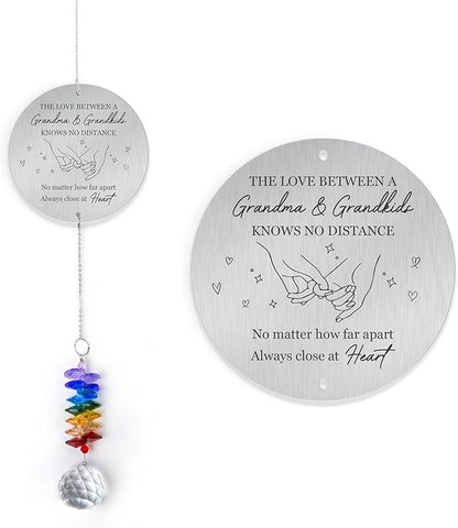 Gifts for Grandma Birthday Gift - Crystal Suncatcher Rainbow Maker - Unique Hanging Window Decor - Sentimental Keepsake - Meaningful Gift for Grandmother from Grandkids