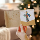 Christian Cross Acrylic Suncatcher, Christianity Sun Catcher for Window Hanging Ornament, Stained Glass Effect Indoor Outdoor Decor for Mother's Day, Mom, Grandma, Wife, Women