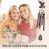 SteadStyle Mother's Day Daughter Gifts from Mom Dad, Daughter Gifts Hummingbird Wind Chime for Birthday Graduation, Wedding, Thanksgiving, Christmas Hummingbird Wind Chime 37 in Garden Patios Decor