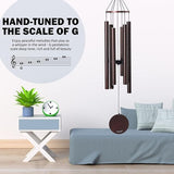 Vanquer Wind Chimes for Outside Deep Tone - 38'' Wind Chimes Outdoor Clearance, Deep Tone, Windchimes Outdoors, Memorial,Wind Spinner, Sympathy Gift, Patio, Home Décor (Bronze)