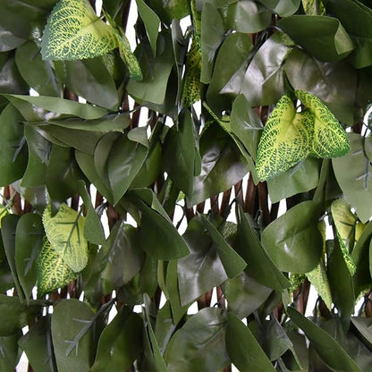 Expandable Fence Privacy Screen for Balcony Patio Outdoor,Decorative Faux Ivy Fencing Panel,Artificial Hedges (Single Sided Leaves)…