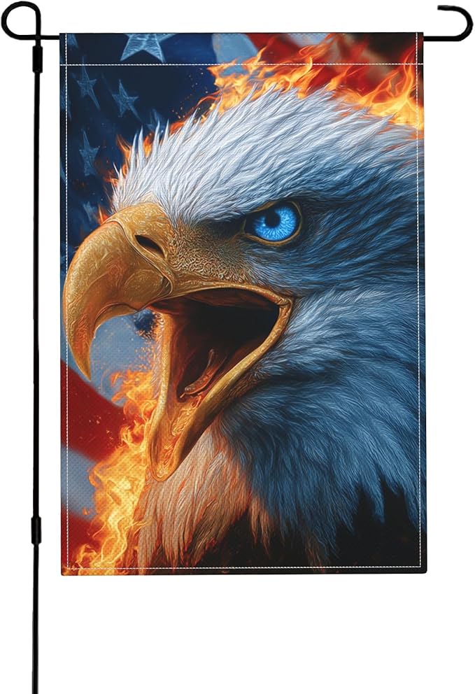 Bird Print Garden Flag Seasonal Double Sided 12 x 18 Inch Small Yard Flag for Indoor Outdoor Decor Holiday All Seasons