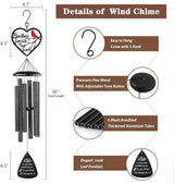 Memorial Gifts for Loss of Brother, 32" Cardinal Memorial Wind Chimes for Loss of Brother, Sympathy Wind Chimes Gifts in Memory of Brother