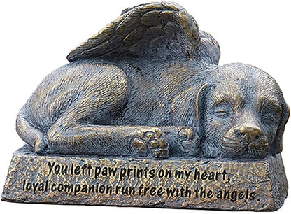 Roman Garden - Dog with Wings Garden Statue, 6H, Garden Collection, Resin and Stone, Decorative, Memorial Gift, Garden Gift, Home Outdoor Decor, Durable, Long Lasting