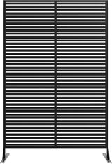 Decorative Metal Garden Fences –72" H Rust-Proof Scroll Design for Yard & Flower Bed Borders, Easy Snap-Together Installation, Outdoor and Indoor Privacy Panels for Patio, Pool, or Lawn,Black,2PCS