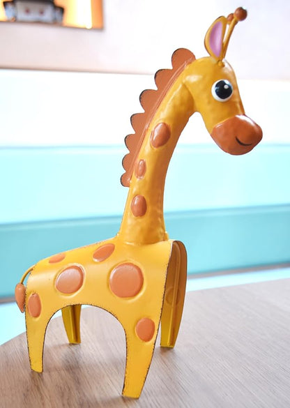 GIFTME 5 Metal Giraffe Garden Decor Outdoor Yard Decor for Patio, Flower Bed, or Indoor Shelf,Whimsical Safari-Inspired Outdoor Decor Accent