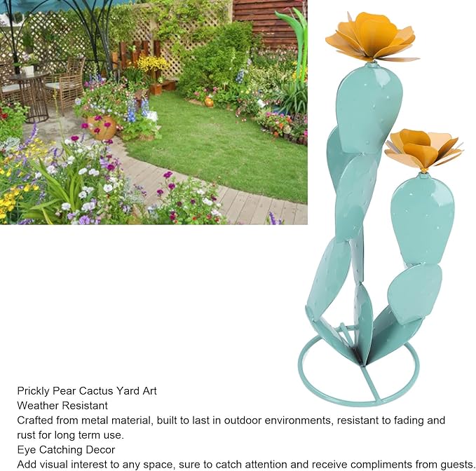 Fockety Metal, 10.24in Garden Art Lawn Ornaments, Fairy Garden, Outdoor Decor for Yard for Garden Figurines Art Decoration Statue Garden Decor