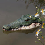 Realistic Floating Alligator Head Decoy for Ponds & Pools - Premium Quality Crocodile Decor, Duck Deterrent, Garden & Yard Animal Protector, Lifelike Predator Replica