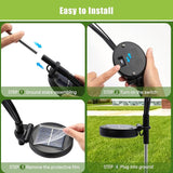 Flumy Solar Garden Lights Outdoor - 8 Pack 64 LED Firefly Lights Waterproof, Garden Decorations for Yard Patio Pathway Lawn Outside, Unique Gifts for Grandma Women, Solar Decor Warm White