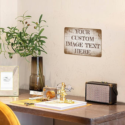 Custom Signs Outdoor Metal Sign Custom Signs For Office Businessd Personalized Retro Signs for Outdoor Indoor Home Vintage Delivery Signs, Road Signs, Parking Signs 6x8in