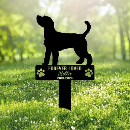 Custom Parson Russell Terrier Metal Memorial Garden Stake Personalized Pet Grave Marker Name Sign Remembrance Stake Decor Sympathy Dog Loss,Outdoor Statues for Yard Garden Lawn Patio Pathway Grave.
