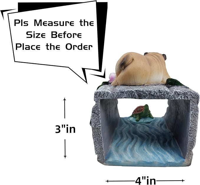 Dog Sculpture Gutter Diverter Rain,Deco Gutter Extension Downspout,Eco-Friendly Resin Statues Gutter Extender Diverter,Splash Block, Perfect Rain Gutter Downspout Extension for 3"x4" Downspouts