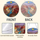 Mountains River Acrylic Suncatcher, Landscape Acrylic Suncatcher for Window Hanging, Indoor Window Wall Art, Housewarming Gift, Birthday Gift Idea for Women Men