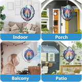 Tree of Life Wind Spinner, 3D Hanging Stainless Steel Garden Spinner, Wind Spinner Hanging for Outdoor & Indoor Décor, Unique Gifts for Yard Garden Decoration or Patio Décor (Tree of Life)