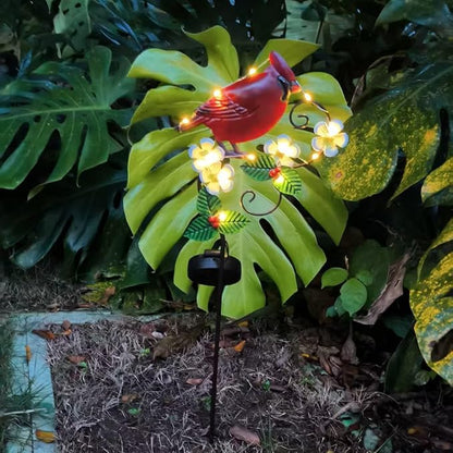 Grave Decorations for Cemetery 34 inch Cardinal Decor Cardinal Solar Light Cemetery Decorations for Grave Cardinals Gifts Decorative Garden Stakes