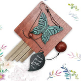 ASTARIN Memorial Custom Wind Chimes for Loss of Loved One, Wind Chimes for Patio Yard Decor, 24'' (condolences-10)
