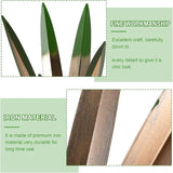 Homight Large Agave Sculpture Rustic Metal Agave Plant Outdoor Interior Decoration Outdoor Lawn Decoration Yard Wooden Posts Matching Garden Suitable for Patio