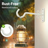 BOLITE Plant Hangers, 6 Inch Hanging Plant Brackets Outdoor or Indoor, Wall Hooks for Hanging Hummingbird Feeders, Bird Feeders, Planters, Lantern, Wind Chime, 2 Pack, Retro White, Gifts for Women Men