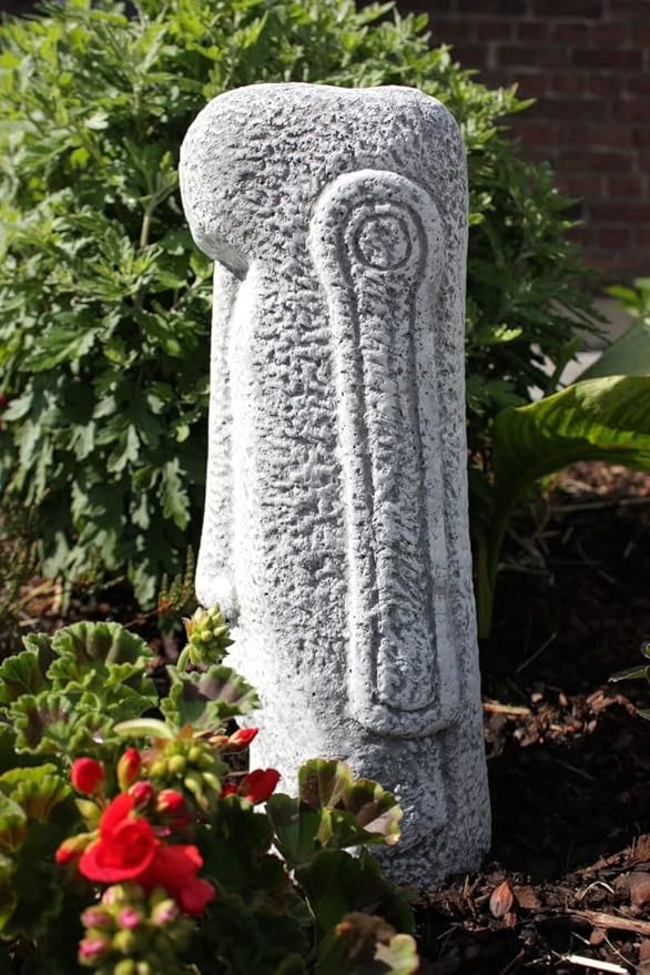 Massive Moai Figure Easter Island Figure Easter Island Moai Head Statue Concrete Garden Decoration