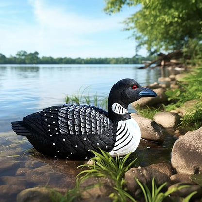 Loon Outdoors Bird Garden Decor: Backyard Birds Statues Cute Decorative Sculpture Lawn Ornament Small Realistic Duck Figurine Yard Decoration Rustic Outside Home Patio Gifts for Mom Women
