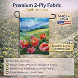 Caroline's Treasures Iowa Wild Prairie Roses in Watercolor Garden Flag Mailbox Flag Decorative Yard Flag Banner Outside Patio Artwork Yard Flower Beds, Garden Size, Multicolor