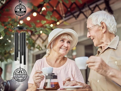 Personalized Anniversary Wind Chime Gift,15th 20th 25th 30th 35th 40th 50th 60th 65th 70th Any Year Anniversary Wedding Gift for Couple,Custom Wind Chime Gifts for Him or Her or Parents