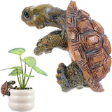 Yolev Turtle Statue Plant Pot Hanger Resin Tortoise Figurine Climbing Turtle Ornament Garden Decor Planter Pots Decorations Turtles Gifts for Yard Garden Ornaments Pot Decoration