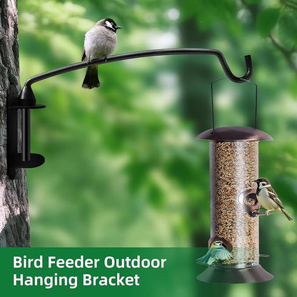 Plant Hooks for Wall Hanging Plant Bracket with Ajustable Angles for Bird Feeder, Wind Chimes, Flower Basket 12.2 Inches
