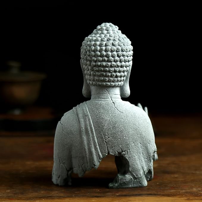 Buddha Statue for Home Stone Zen Garden Accessories Meditation Zen Garden Yoga Bonsai Micro Landscape Feng Shui Decor Fish Tank Aquarium Decorations