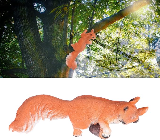 Animal Garden Sculpture Tree Ornament Lifelike Resins Courtyard Statue for Lawn Decor