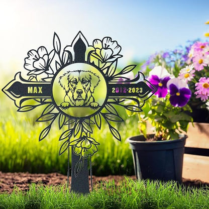 custom Golden Retriever metal sign,Metal Garden Stake,Golden Retriever Garden Metal Decor,Dog Memorial Gift,Custom Dog Memorial,dog loss gift,outdoor garden decormRemembrance Stake.