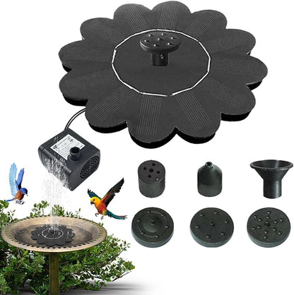 Bird Bath Solar Fountain | Solar Powered Fountain Pump,Waterfalls Outdoor Birdbath for Pool Pond Landscape Yard Patio Porch Deck Backyard