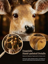 XTAPAN Buck Statue Figurines Deer Animal Sculpture Gift Home Decor,Office or Outdoor Garden Statue Woodland Decoration