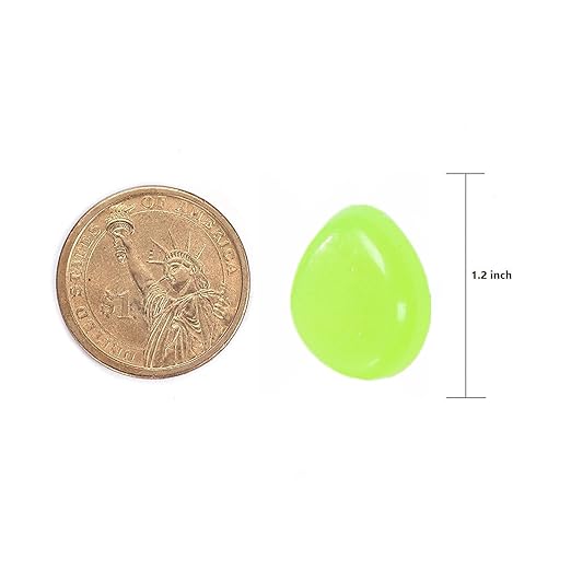 150pcs Glow in the Dark Garden Pebbles for Walkways and Decor (Green)