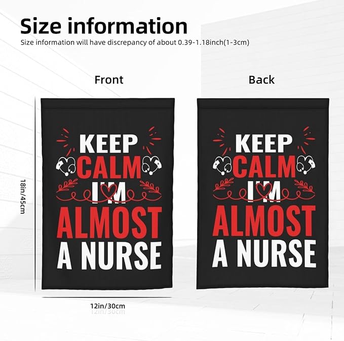 Nurse Garden Flag Double Sided Vertical 12×18 Inch Nurse Day Garden Flag Banners Double Sided For Lawn Patio Yard Garden Home Outdoor Decor -2