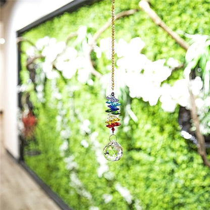 H&D Hyaline&Dora H&D 30mm Chandelier Crystals Ball Prisms Rainbow Octogon Chakra Suncatcher for Gift