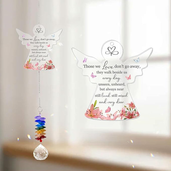 1 Layered Ornament Suncatcher - Still Loved Still Missed - Angel - Funeral Gift for Women, Men - Memorial Gifts for Loss of Loved One - Remembrance Keepsake - Mother's Day