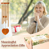 Thank You Gifts for Women, Thank You Gifts Wind Chimes - with Gratitude Message, Thanksgiving Appreciation Gift for Boss, Teacher, Coworkers, Employee, Nurse, Pastor, Mentor, Doctor, Friend