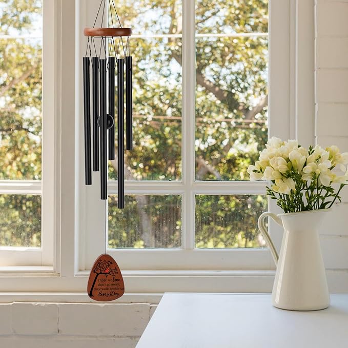 PRSTENLY Memorial Wind Chimes, 26 Inch Memorial Gifts for Loss of Loved One, Sympathy Gift Baskets for Loss of Mom Dad Son Daughter Husband Wife, Bereavement Remembrance Gift in Memory of Loved One