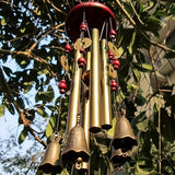 Garden Wind Chime Chinese Lucky Metal Bell Outdoor Decorative Wind Chime for Park and Garden Beautiful Decor Outdoor Wind Chime Traditional Chinese Style Garden Wind Chimes