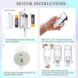 Wind Spinner Motor with Remote Control, Hanging Display Motor, Small Ornament Motor for Disco Ball, Baby Crib, Wind Chimes, Garden Decor, Christmas Decoration, Battery-Operated Motor 20 RPM