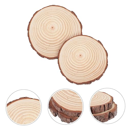TOYANDONA 2pcs Outdoor Garden Wooden Stepping Stones 8.5-Inch Log Pathway Decor Easy DIY Installation for Walkways and Patios Sturdy and Weather-Resistant