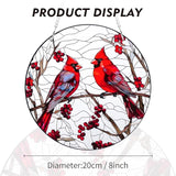 8" Cardinal Window Decorations– Acrylic Hanging Ornament for Door & Window, Decorative Accent for Yard & Courtyard, Holiday & Everyday Gift