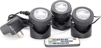 Spaces Places 8089810 AC1203M-F Pond Lights, Black